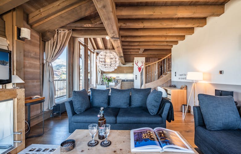 Tiama is a modern apartment in exclusive ski resort Courchevel 1850